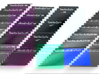 18 U.S. Proof Coin Sets