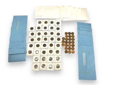Assortment of U.S. One-Cent Coins