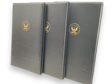 Three Sheets of Uncut U.S. $2.00 Notes in Folios