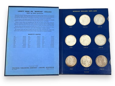 Morgan Dollar Coin Album with Contents