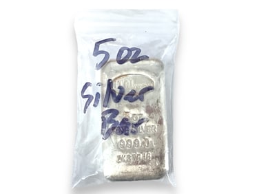 5 oz. Silver Bullion Bar