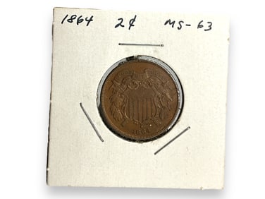 U.S. 1864-P 2-Cent Coin