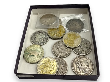 Twelve U.S. Silver Dollar Coins