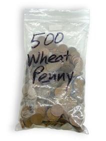500 Wheat-Ear One-Cent Coins