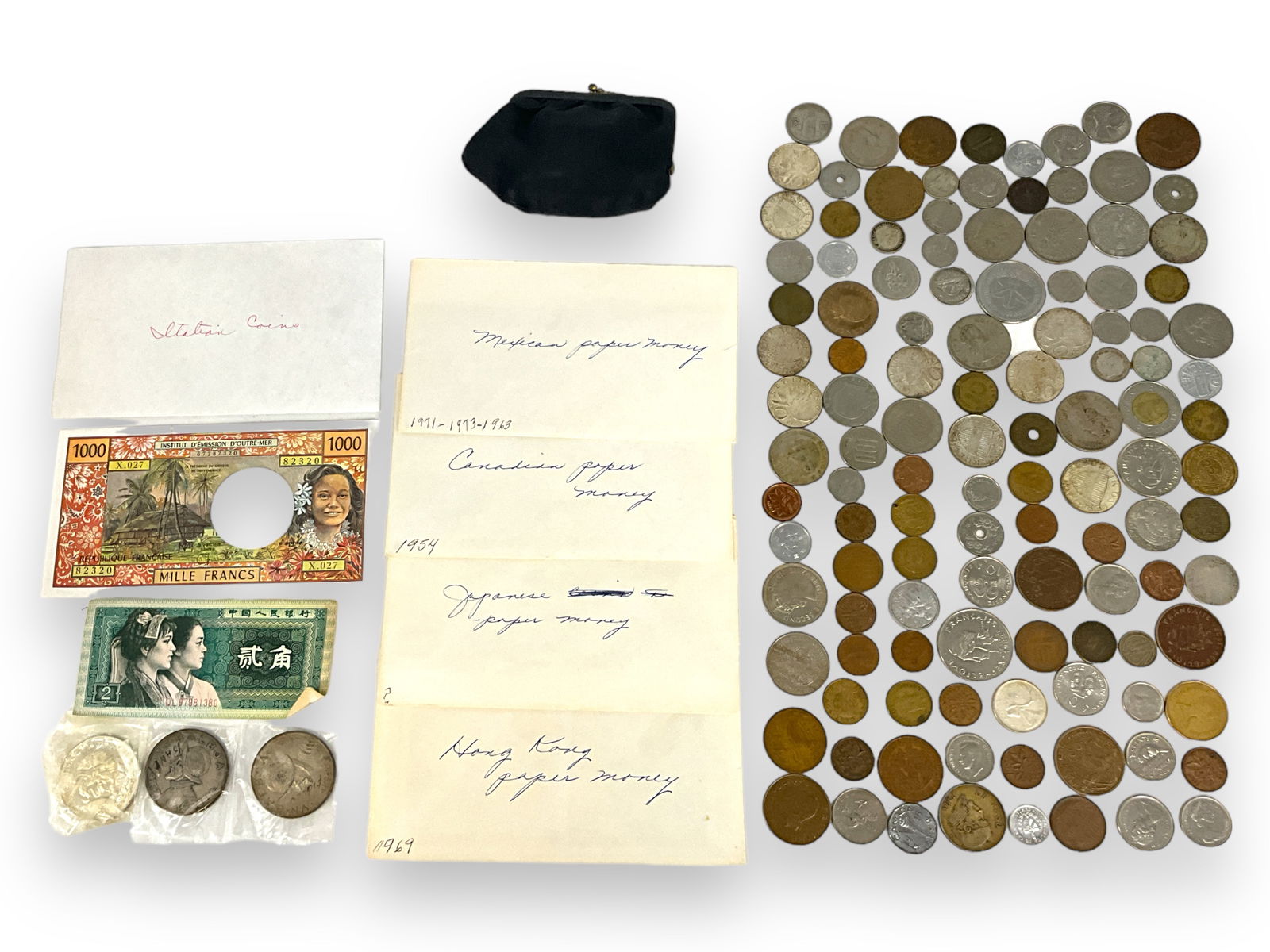 Assortment of Foreign Coins & Currency (1 of 9)