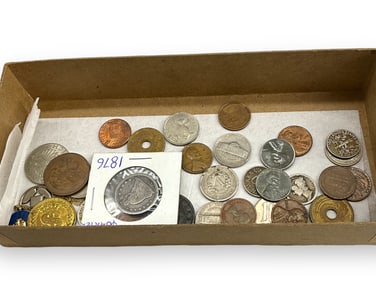 Assortment of Coins & Accessories