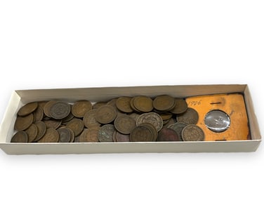 Small Assortment of Indian Head One-Cent Coins