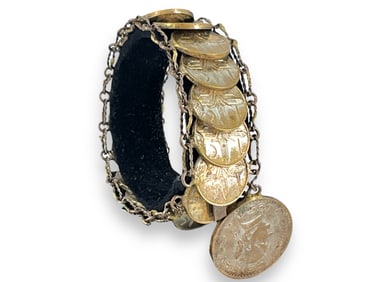 Lovely Vintage Unidos Mexicanos Pesos Bracelet
