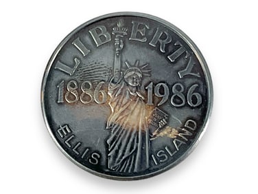 Ellis Island Commemorative Medallion, 999 Fine Silver