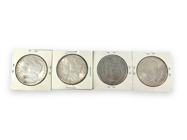 Four U.S. Morgan Silver Dollar Coins