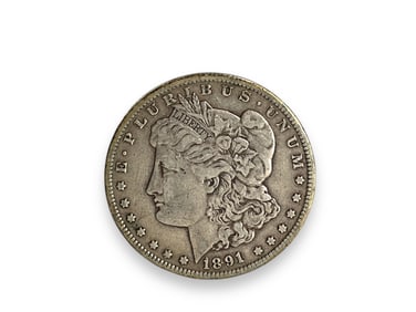 1891-CC U.S. Morgan Silver Dollar Coin