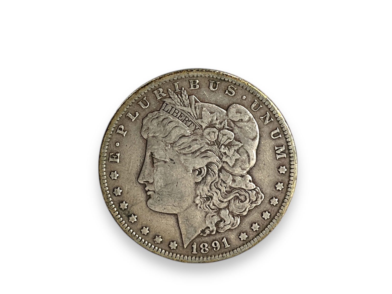 1891-CC U.S. Morgan Silver Dollar Coin (1 of 4)