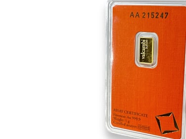 Valcambi Suisse 1 Gram Gold Bar
