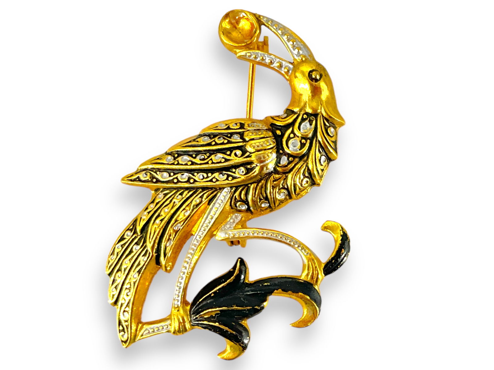 Vintage Damascene Tuscan Pin (1 of 3)