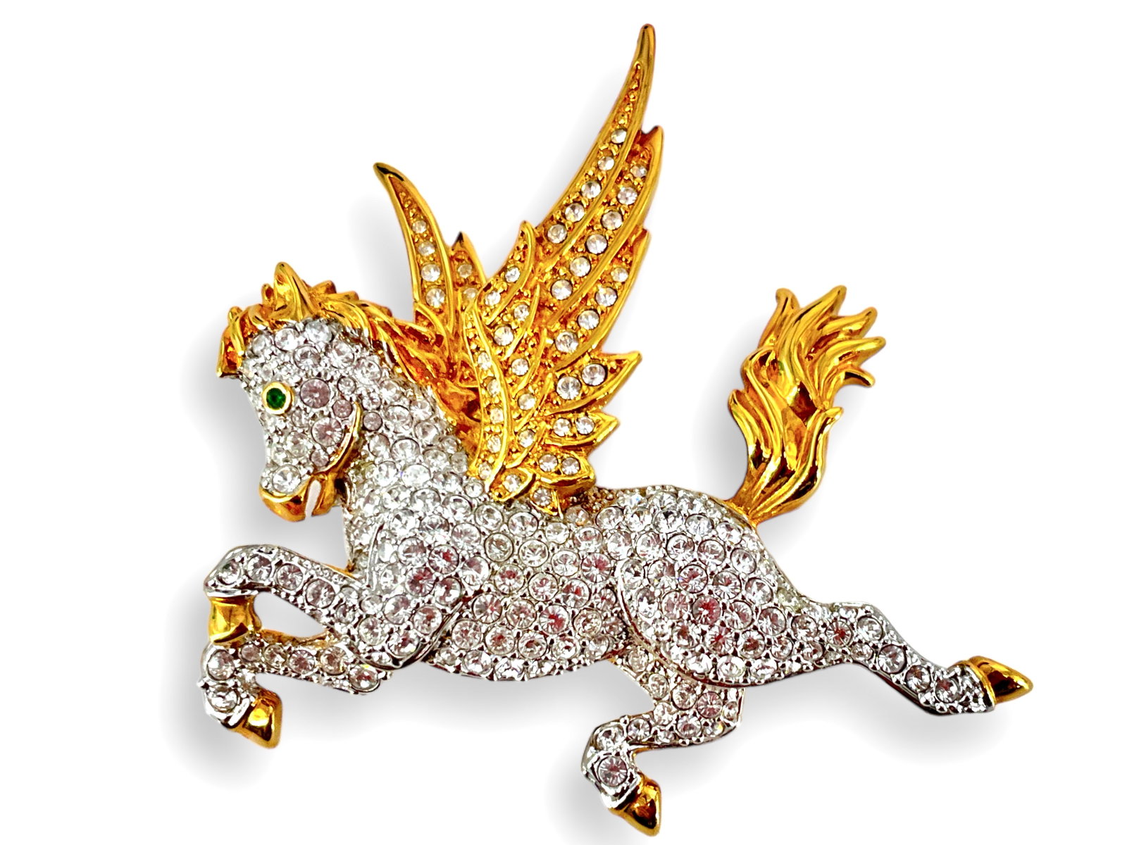 Swarovski Crystal Pegasus Brooch (1 of 4)