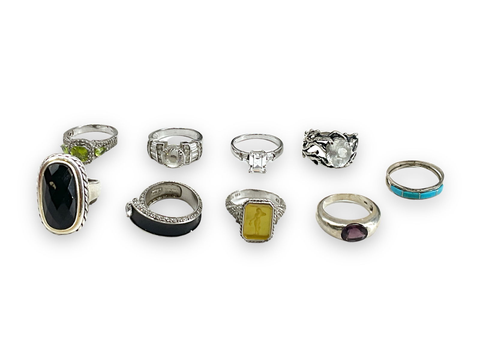 10 Sterling Silver Fashion Rings (1 of 6)