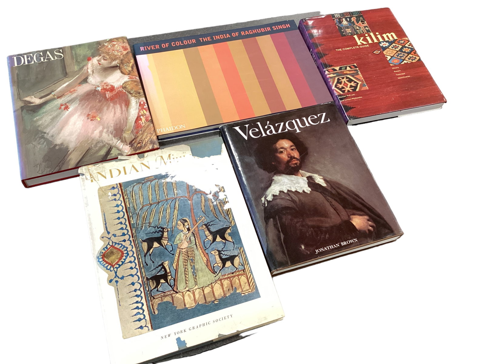 Coffee Table Books (5).: Coffee Table Books (5). River of Color Velazquez Degas Indian Miniatures