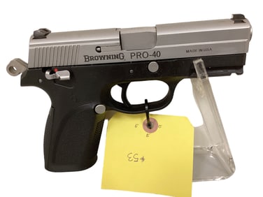 Browning Model Pro-40 .40 S&W Caliber Semi-auto Pistol SN: 51CMV01066