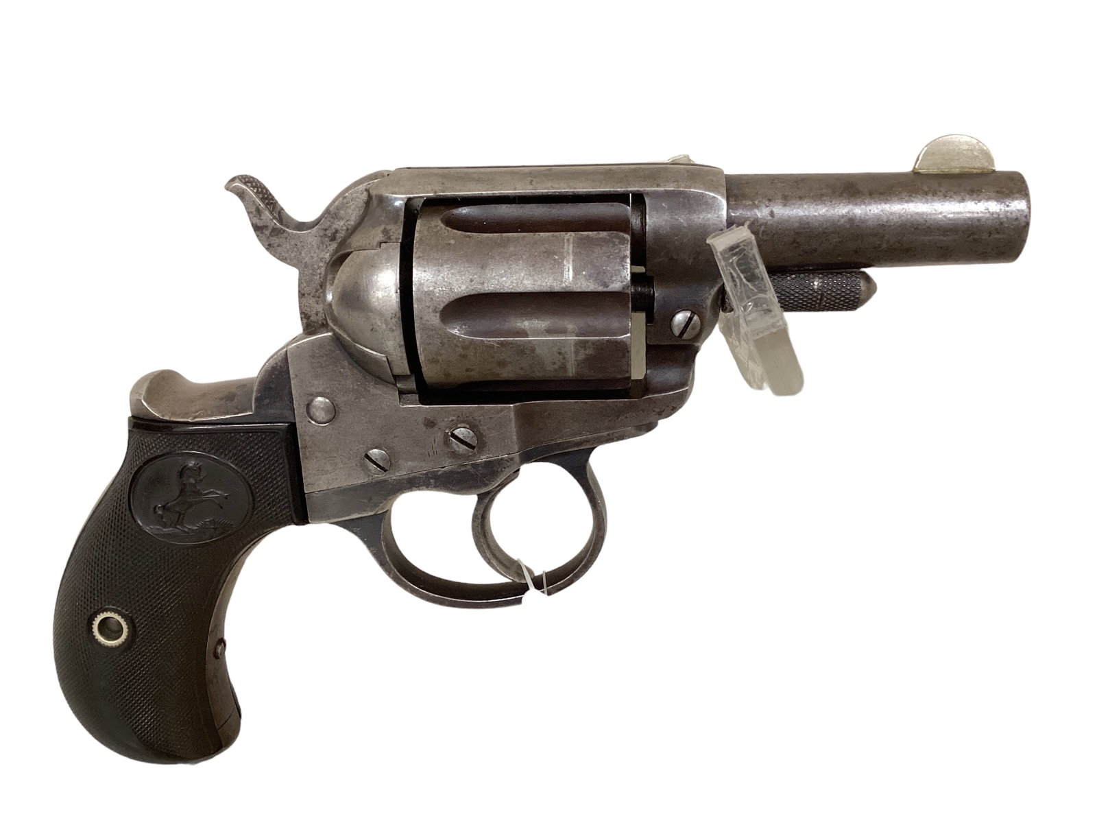 Colt Model 1877 Lightening .38 Caliber Revolver SN:37387 - 1882 Dated "Rare": Colt Model 1877 Lightening .38 Caliber Revolver SN:37387 - 1882 Dated "Rare" #made with out E.J. Rod, 2 1/2" barrel "Rare" Be aware of additional charges as shipping restricti