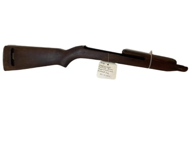 Complete Steering Gear Gun Stock, Recoil Plate & Topwood Marked S.G.