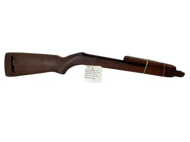 Winchester M-1 Flat Bottom Gun Stock, Winchester M-1 Hand Guard Marked W in Stock Well