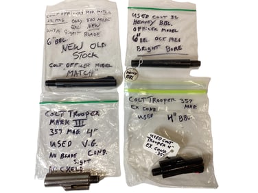 Lot of 4 Colt Barrels