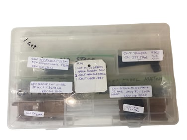 Mixed Parts Including Colt, Smith & Wesson and New Old Stock Parts
