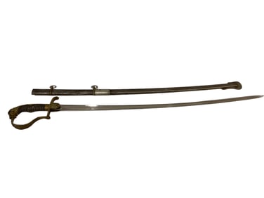 German Calvary Sword Marked W.K.C. - WWI 36 1/2" overall length