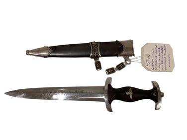 German WWII S.S. Dagger with Inscription Reading " My Honor is Loyalty "