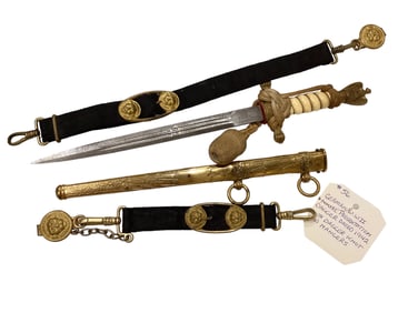 German WWII Presentation Naval Dagger Dated 1942