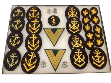 Case of German WWII Naval Patches
