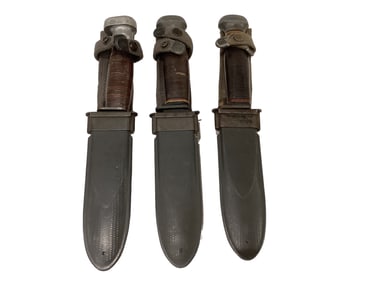 Lot of 3 Mark 1 U.S. Navy WWII Bayonets