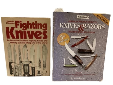 Lot of 2 Books: Fighting Knives and American Premium Guide to Knives & Razors