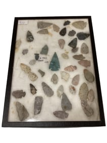 42 Misc. Flint Points Length from 1" to 3"