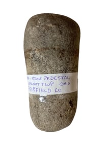 Stone Penestal Walnut Twp Fairfield Co. Ohio 6 1/4" long