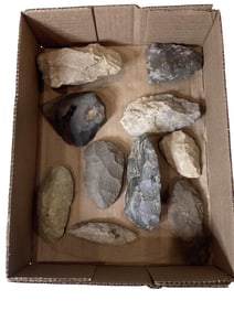 10 American Indian Scrapers Ohio Length from 2 1/2" to 4 1/2"