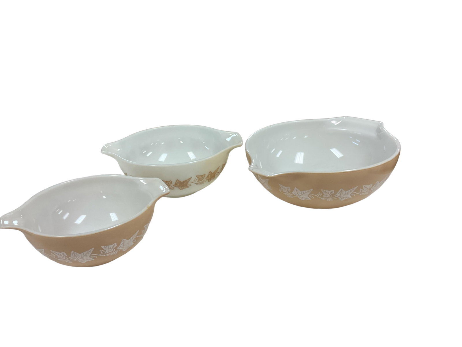 (3) Pieces of Pyrex Rare Sandalwood Dishes (1 of 1)