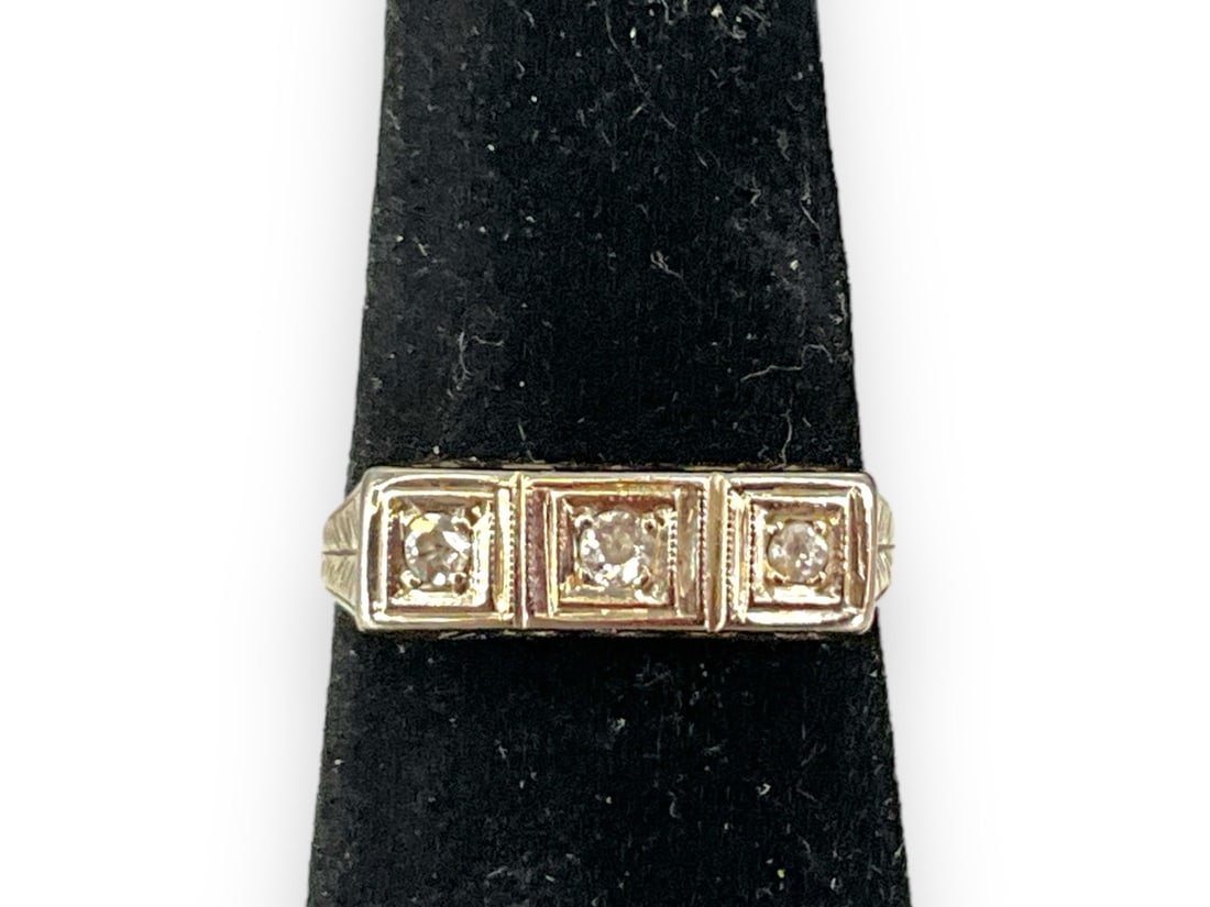 Vintage Three Stone Diamond Ring (1 of 5)