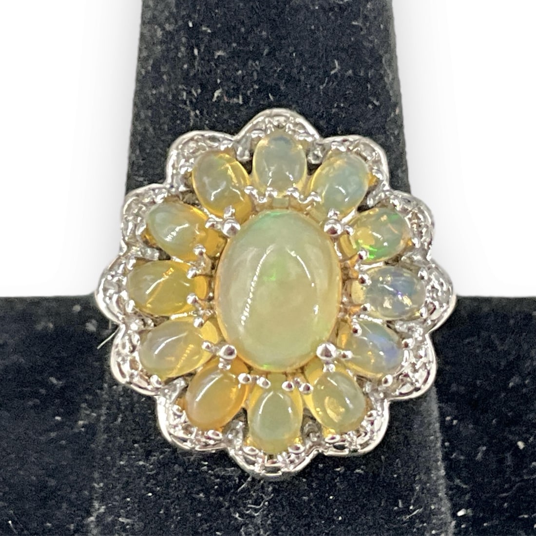 Sterling Silver Opal Ring (1 of 5)