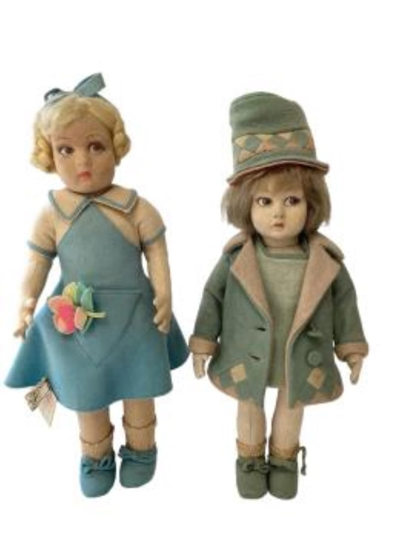 2 Vintage Lenci Dolls (1 of 6)