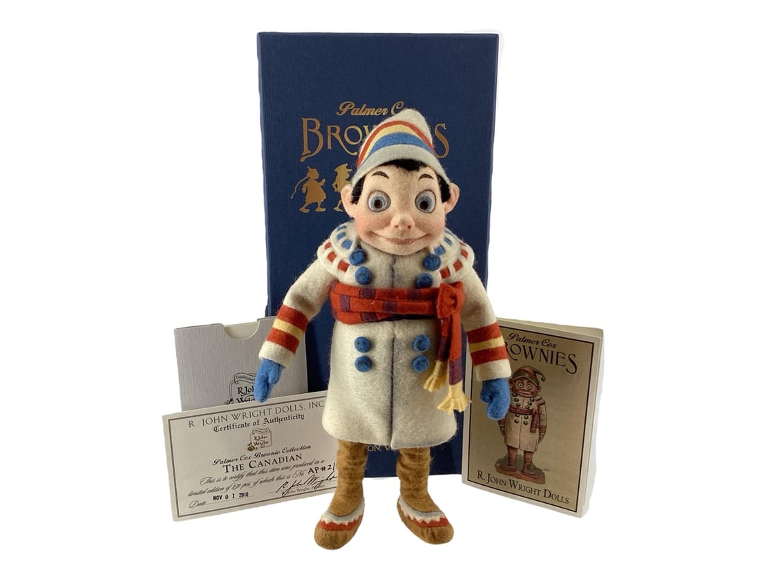 Palmer Cox Brownie "The Canadian" Artist Proof AP#2/5 by R. John Wright Dolls with Signed Tag (1 of 4)