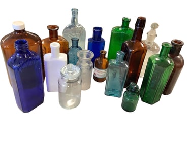 Assorted Glass Bottles (17)