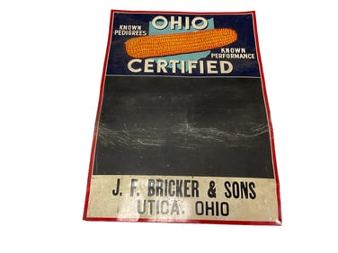 Ohio Certified . J.F. Bricker & Son Sign