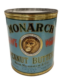 Monarch Peanut Butter Metal Tin