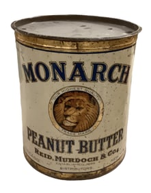 Monarch Peanut Butter Metal Tin