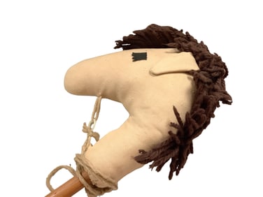 Hobby Horse or Broomstick Horse Length is approximately 40"