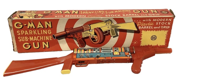 G-Man Sparkling Sub Machine Gun and Box