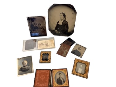 Collection of Tintypes Ambrotypes