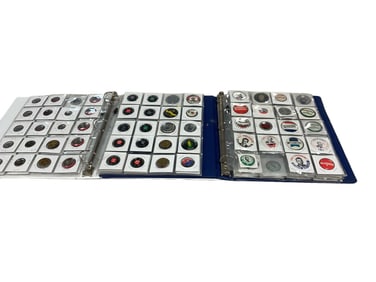(2) Albums of Pin Back Buttons