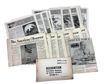 Historical 1940's News Journals and Naval Recognition Manual